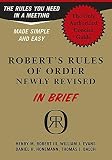 Robert's Rules of Order Newly Revised in Brief (Roberts Rules of Order (in Brief))