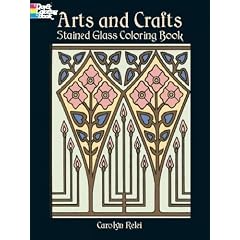 Arts and Crafts Stained Glass Coloring Book