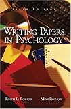 Writing Papers in Psychology