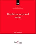 Hyperlink use on personal weblogs