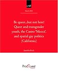 cover of Be queer...but not here! Queer and transgender youth, the Castro 'Mecca', and spatial gay politics (California)