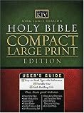 King James Compact Large Print Bible - Black