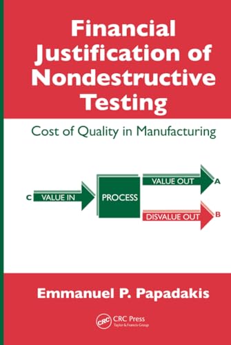 Financial Justification of Nondestructive Testing: Cost of Quality in Manufacturing