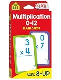 Multiplication 0-12 Flash Cards