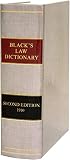 Black's Law Dictionary, Reprinted Second Edition