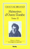 M�moires d'outre-tombe, tome 2 : livres XIII � XXIV, 1800-1815