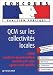 Vente de Livres.com : S'entraîner aux QCM sur les collectivités locales