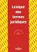 Lexique des termes juridiques