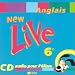 Vente de Livres.com : New Live : 6e, anglais LV1, pour l'élève (CD audio)