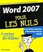 Vente de Livres.com : Word 2007 pour les nuls