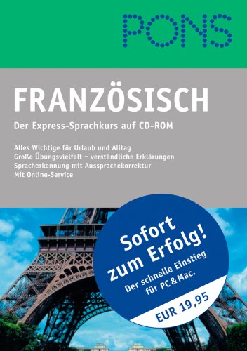 Screenshot von PONS Der Express-Sprachkurs Französisch. CD-ROM. Für Windows NT 4.0 / (SP6a) / 98 SE/ 2000(SP 3). Mac OSX 10.3.4