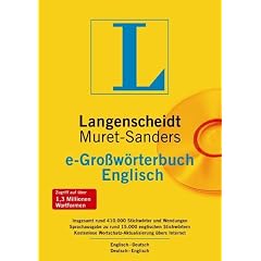 Muret Sanders e-Großwörterbuch Deutsch - Englisch. Langenscheidt. CD-ROM