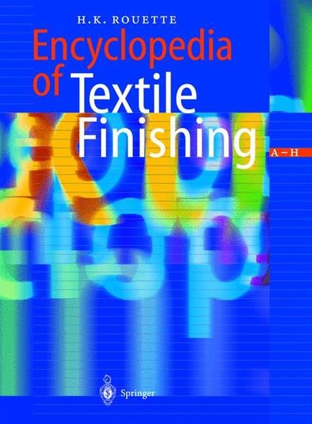 Encyclopedia of Textile Finishing Set with CD-ROM