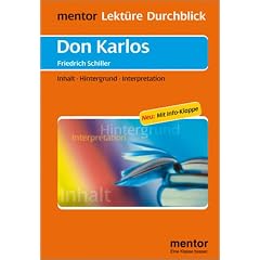 Don Karlos. Inhalt - Hintergrund - Interpretation. (Lernmaterialien) (Broschiert)