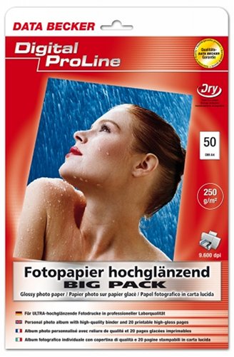 Projektoren: Photopapier hochgl�nzend ULTRA Digital ProLine 50 Blatt A4. Big Pack (50 Fotos). 255g/qm