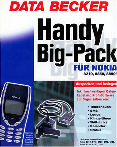 Heimkinosysteme: Handy Big- Pack f�r Nokia 8210/8850/8890. CD- ROM f�r Windwos ab 95, NT4/2000