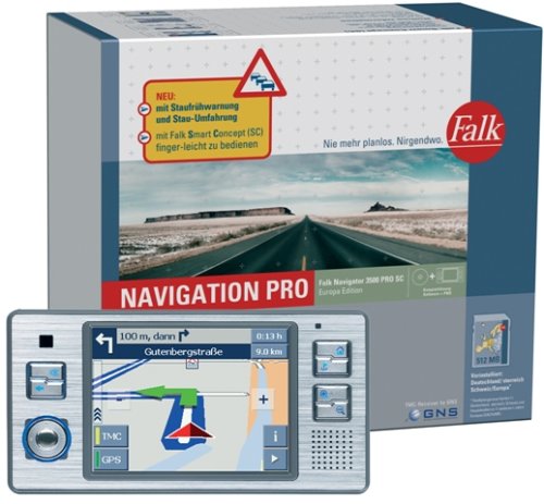 Festnetztelefone: FALK Navigator 3500 Pro SC Europa Navigationssystem