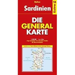 Die Generalkarte Italien Extra 15 Sardinien 1:200.000 (Landkarte)