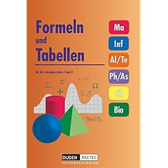 Formeln und Tabellen für die Sekundarstufen I und II. (Gebundene Ausgabe)