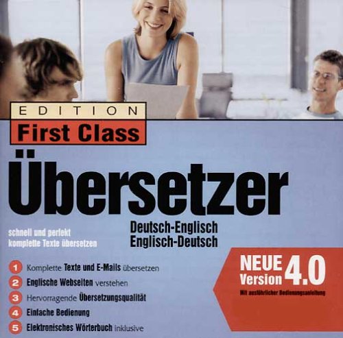 Drucker: Edition First Class �bersetzer, Deutsch-Englisch / Englisch-Deutsch, 1 CD-ROM in Jewelcase F�r Windows 95/98/Me/2000/XP/NT 4.0