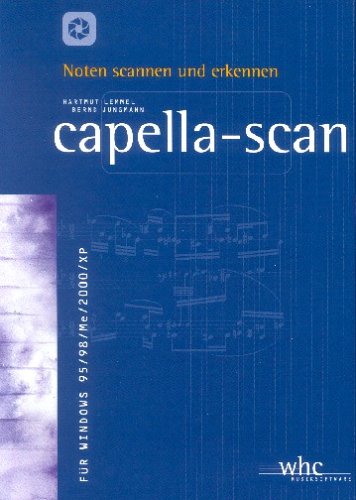Camcorder: capella-scan 5.0, 1 CD-ROM Noten scannen und erkennen. F�r Windows 95/98/ME/2000/XP