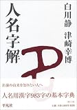 人名字解