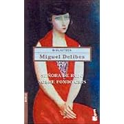 Seora De Rojo Sobre Fondo Gris by Miguel Delibes