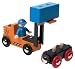 BRIO 33321 Wooden Railway System: Fork Lift & Wagon Set