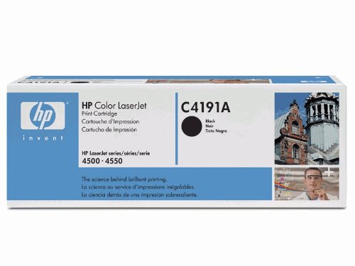 Heimkinosysteme: Hewlett Packard C4191A Toner, schwarz f�r Color LaserJet 4500 / N / DN (ca. 6.000 Seiten)