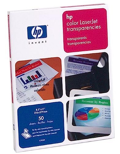 Heimkinosysteme: HP Transparent Folie Letter 50 Blatt LaserJet Color