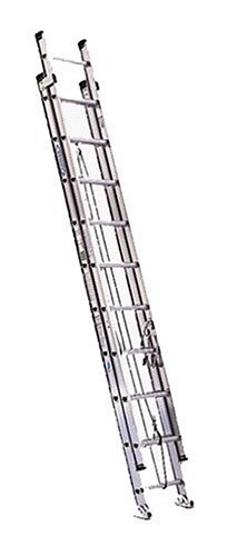 Werner D1532-2 32' Type 1A, 300 Pound Duty Rating D-Rung Aluminum Extension Ladder.