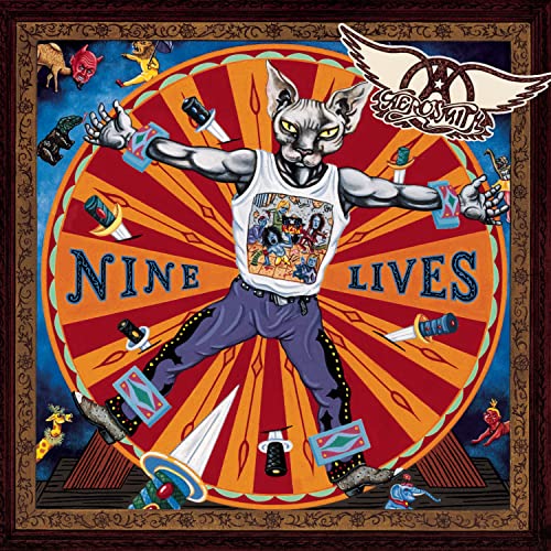 Nine Lives by Aerosmith album cover