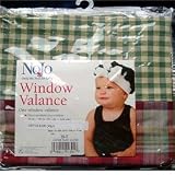 NoJo Vintage Plaid Window Valance