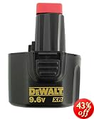 DeWalt DW9061 XR 9.6-Volt 1.7 Amp Hour NiCad Pod Style Battery Pack