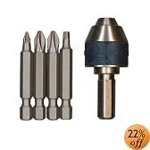 Bosch CC2100 Clic-Change 5 Piece Screwdriver Bit Assortment with Clic-Change Chuck