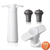 Vacu Vin 3-Piece Wine Saver Gift Pack, White