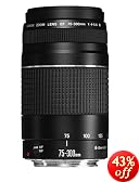 Canon EF 75-300mm f/4-5.6 III USM Telephoto Zoom Lens for Canon SLR Cameras
