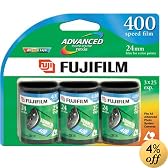 Fujifilm 400 Speed 25 Exposure APS Film (3 Pack)