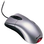 MP3 Player: Microsoft IntelliMouse Explorer Maus optisch PS/2+USB 5 Tasten + Tastenrad D/E/F silber