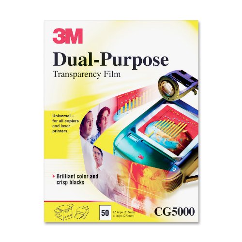3M Laser/Ppc Film Clear 50 Sheets