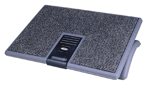 Fellowes Premium Ergonomic Foot Rest - Graphite Carpet - 1 Knob Adjustment