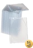 Memorex 32021926 Clear Slim Jewel Cases (25-Pack)