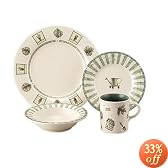 Pfaltzgraff Naturewood 16-Piece Stoneware Dinnerware Set, Service for 4