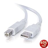 Cables To Go - 13400 - 3M (9.8ft) USB 2.0 A/B Cable (White)