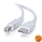 Cables To Go - 13401 - 5M (16.4ft) USB 2.0 A/B Cable (White)