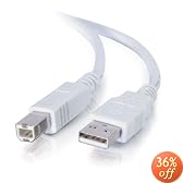 Cables To Go - 13401 - 5M (16.4ft) USB 2.0 A/B Cable (White)