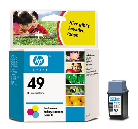 Heimkinosysteme: Hewlett Packard 51649AE Tintenpatrone Nr. 49 3-farbig