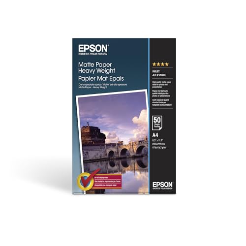 Drucker: Epson S041256 Matte Papier Heavyweight A4 167g (50 Blatt)
