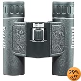 Bushnell Powerview 12x25 Compact Folding Roof Prism Binocular (Black)