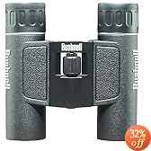Bushnell Powerview 12x25 Compact Folding Roof Prism Binocular (Black)